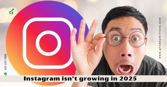 Instagram Isn’t Growing in 2025. If yes! This article will help you how to fix it! Do not wait and know all secrets!